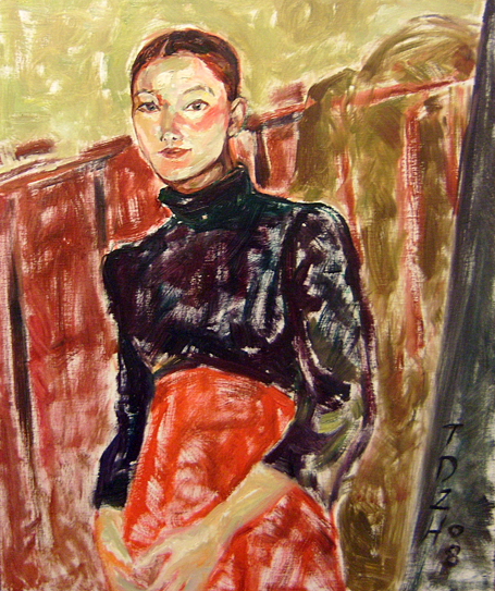 模特系列No.1 布面油画 50x60cm 2008.jpg