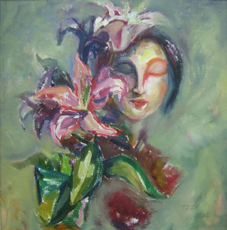 妆容系列No.1 布面油画 60x60cm 2008.jpg