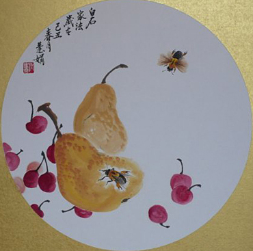 齐慧娟的花鸟画作品集中体现了齐派艺术之特色.